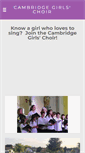 Mobile Screenshot of cambridgegirlschoir.com
